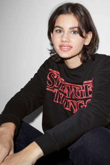 Teens & young adults - CLOCKHOUSE - sweatshirt - Stranger Things - black