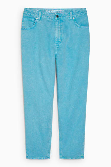 Damen - CLOCKHOUSE - Mom Jeans - High Waist - türkis