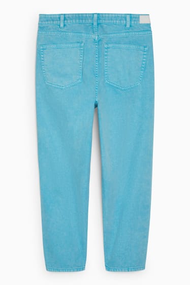 Teens & young adults - CLOCKHOUSE - mom jeans - high waist - turquoise