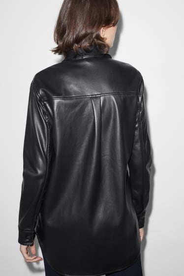 Femmes - CLOCKHOUSE - shacket - synthétique - noir
