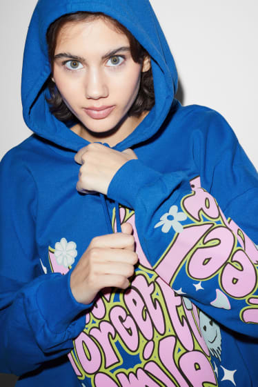 Donna - CLOCKHOUSE - felpa con cappuccio - blu