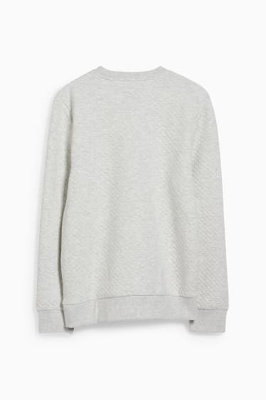 Hommes - CLOCKHOUSE - sweat - gris chiné