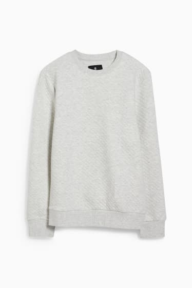 Hommes - CLOCKHOUSE - sweat - gris chiné