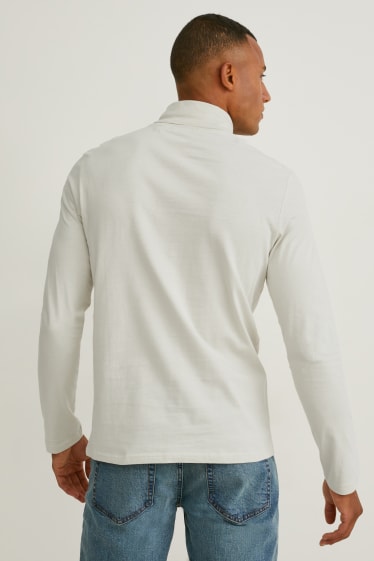 Hombre - Jersey de cuello vuelto - blanco roto