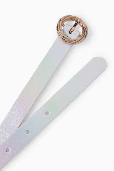 Children Girls - Belt - faux leather - cremewhite