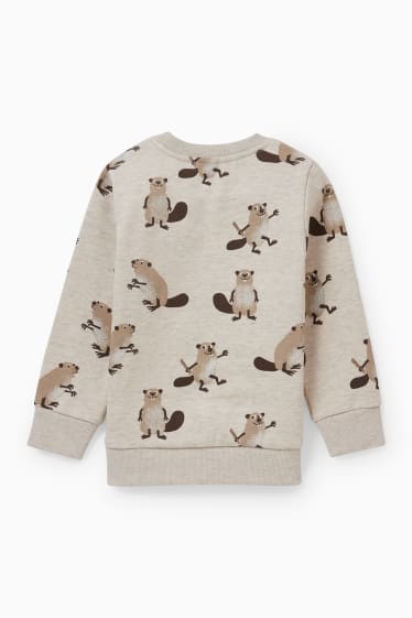 Kinderen: jongens - Sweatshirt - licht beige