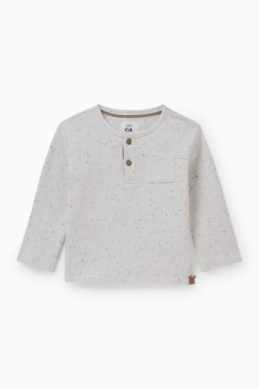 Neonati - Maglia a maniche lunghe neonati - bianco crema