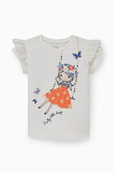 Enfants filles - T-shirt - blanc crème