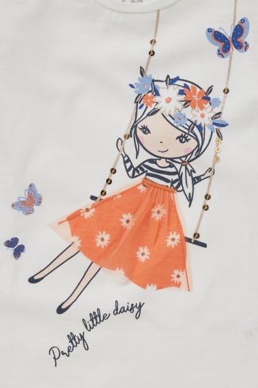 Enfants filles - T-shirt - blanc crème