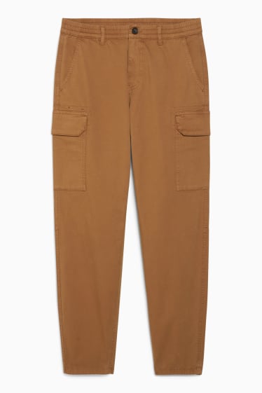 Hombre - Pantalón cargo - regular fit - marrón claro