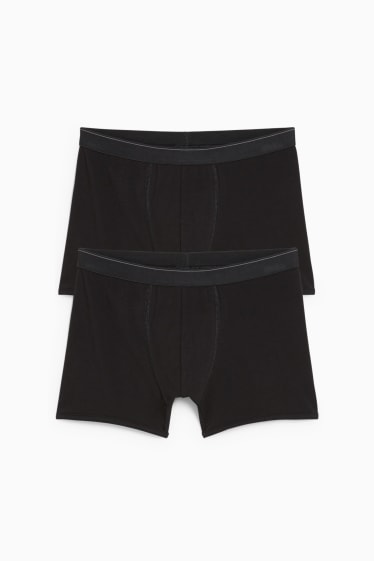 Men - Multipack of 2 - trunks - Pima cotton - LYCRA® - black