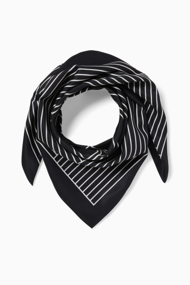 Dámské - Šátek na krk - se vzorem - černá