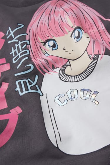 Kinder Mädchen - Sweatshirt - dunkelgrau