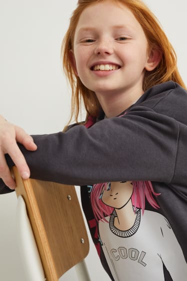 Kinder Mädchen - Sweatshirt - dunkelgrau