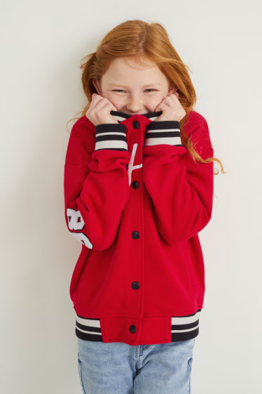 Enfants filles - Veste en molleton - rouge