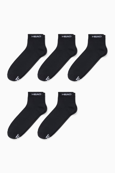 Pánské - HEAD - multipack 5 ks - nízké ponožky - černá