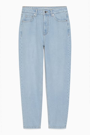 Dona - CLOCKHOUSE - mom jeans - high waist - texà blau clar