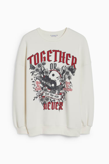 Teens & Twens - CLOCKHOUSE - Sweatshirt - cremeweiß