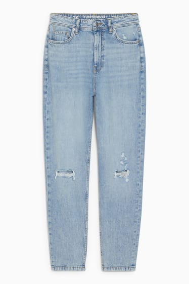 Dámské - CLOCKHOUSE - mom jeans - high waist - džíny - světle modré