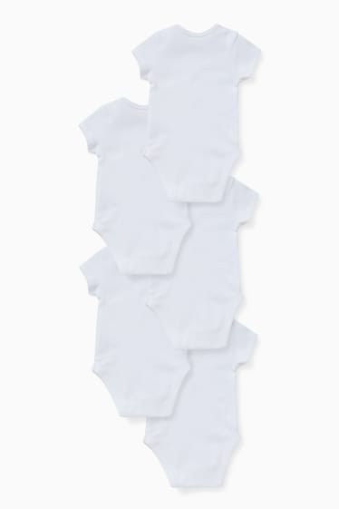 Unisex - Confezione da 5 - body neonati - bianco