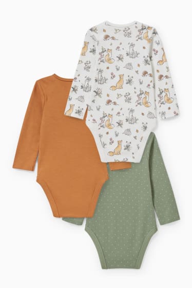 Baby: meisjes - Set van 3 - rompertje - havanna