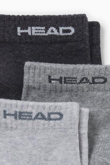 Hommes - HEAD - lot de 5 paires - socquettes - noir / gris