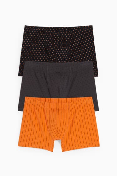 Hommes - Lot de 3 - boxers - orange