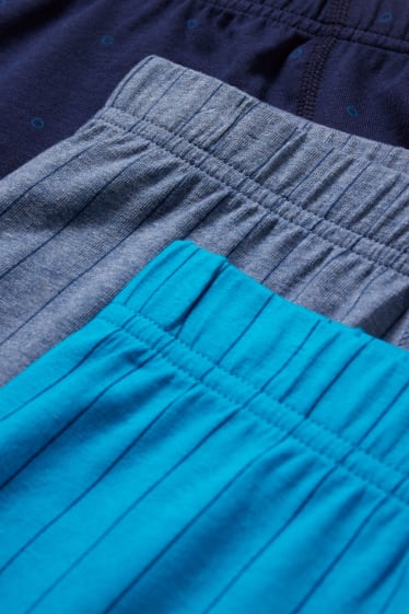 Heren - Set van 3 - trunks - blauw