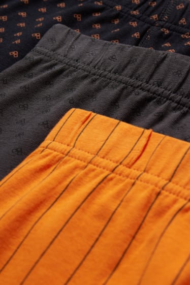 Hommes - Lot de 3 - boxers - orange
