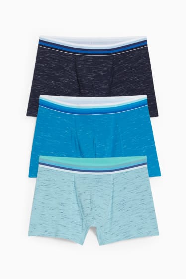 Heren - Set van 3 - trunks - blauw