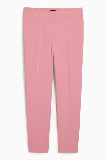 Mujer - Pantalón de oficina - mid waist - regular fit - rosa