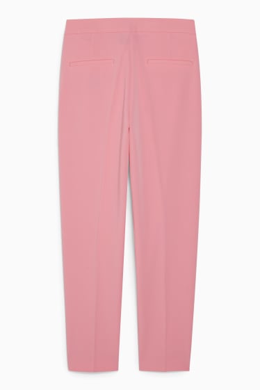 Damen - Business-Hose - Mid Waist - Regular Fit - rosa
