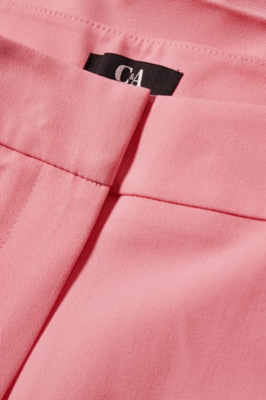 Dámské - Business kalhoty - mid waist - regular fit - růžová