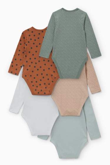 Baby: meisjes - Set van 5 - rompertje - groen