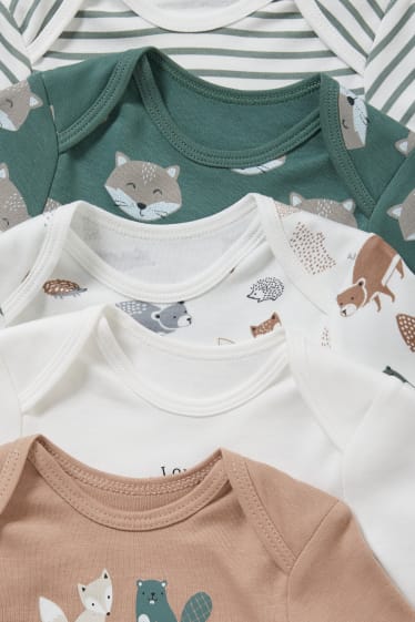 Unisex - Set van 5 - rompertje - groen