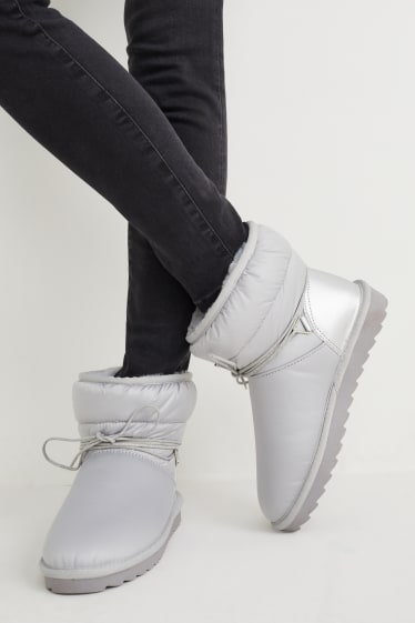 Damen - Boots - silber