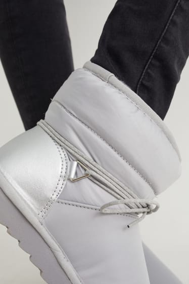 Damen - Boots - silber