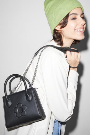 Donna - CLOCKHOUSE - piccola borsa a tracolla - similpelle - nero