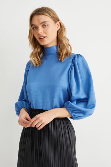 Dames - Blouse - blauw