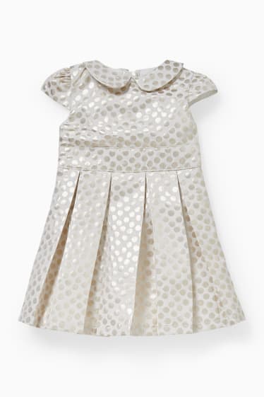 Babys - Baby-Outfit - 3 teilig - weiß / beige