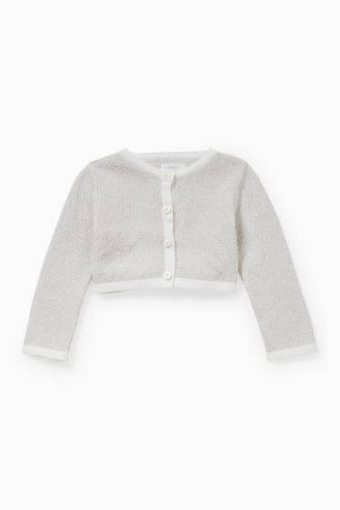 Baby Girls - Baby outfit - 3 piece - white / beige
