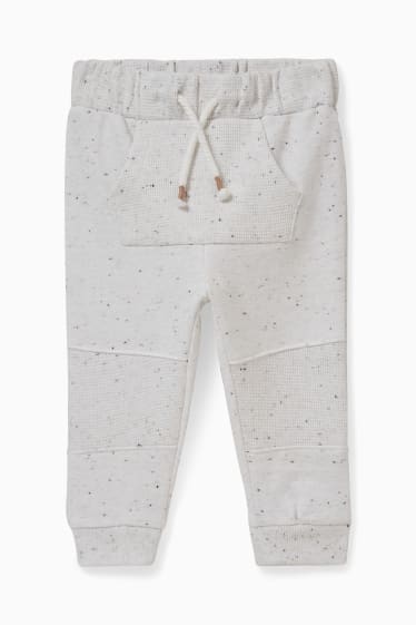 Neonati - Pantaloni sportivi per neonati - bianco crema