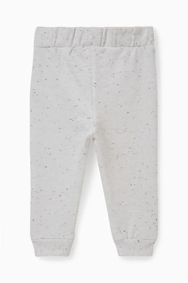 Baby: jongens - Babyjoggingbroek - crème wit