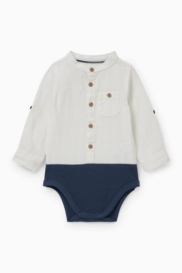 Baby Jungen - Baby-Body - weiss