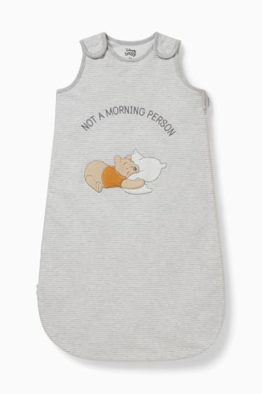 Babies - Winnie the Pooh - baby sleeping bag - 6-18 months - striped - gray-melange