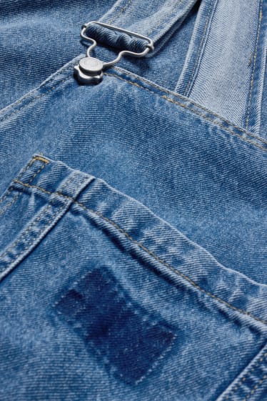 Dámské - CLOCKHOUSE - džínové kalhoty s laclem - džíny - světle modré