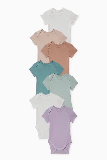 Baby Mädchen - Multipack 7er - Baby-Body - hellviolett