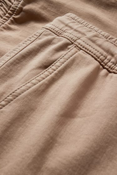 Uomo - Pantaloni cargo - slim fit - LYCRA® - beige