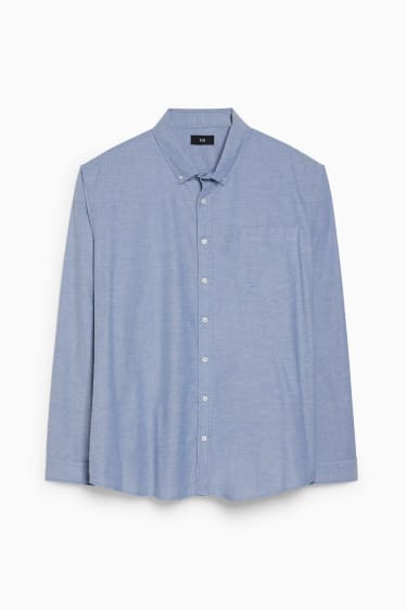 Uomo - Camicia - regular fit - button down - azzurro