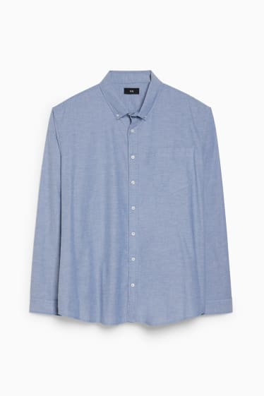 Herren - Hemd - Regular Fit - Button-down - hellblau